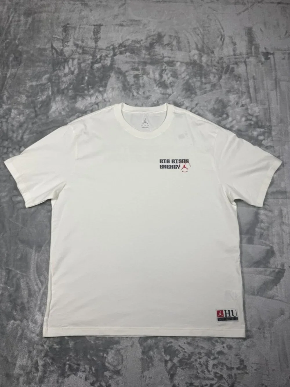 New Jordan Howard University Big Bison Energy Shirt Mens 2XL White IH0533 133
